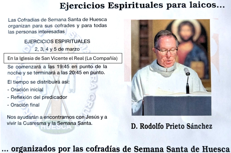 Nuestro párroco dará un Retiro de Cuaresma en La Compañía